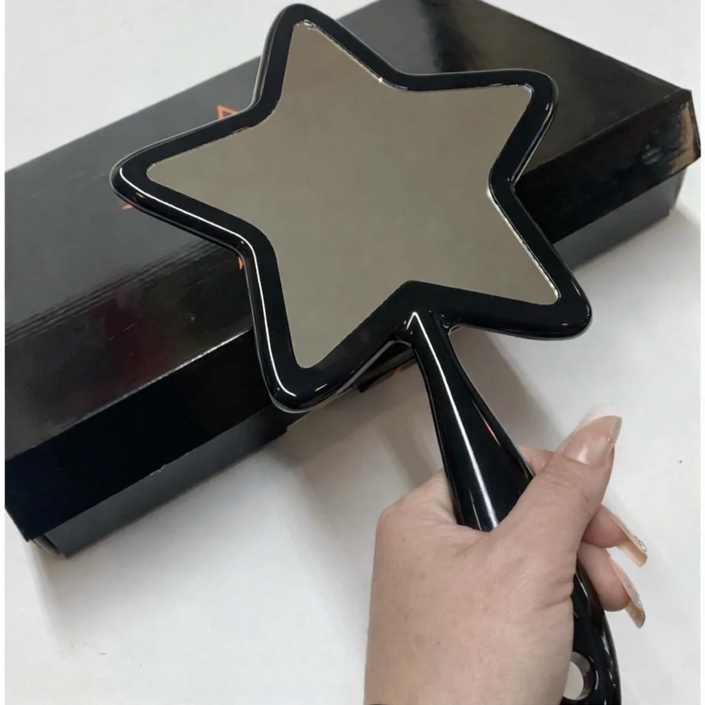 Jeffree Star Black Orange Star Hand Mirror Halloween Mystery Box NIB